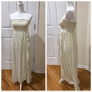 A strapless sundress